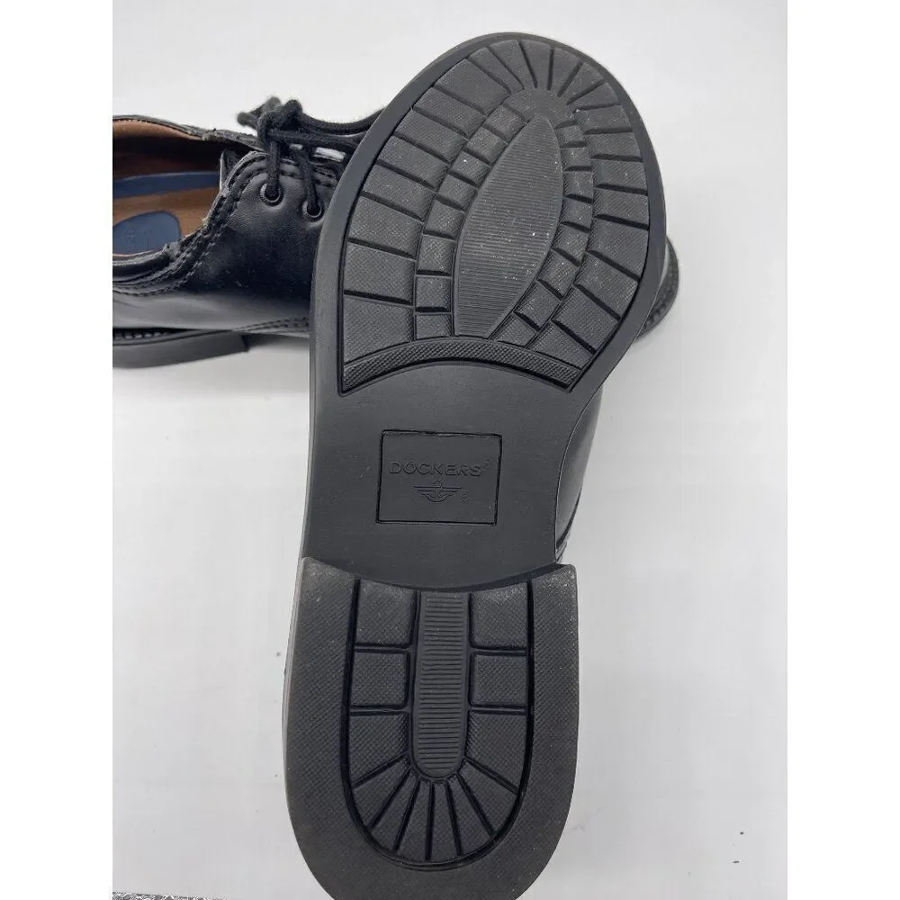 Dockers Black Leather Lace-Up Dress Shoes Size 9.5 M